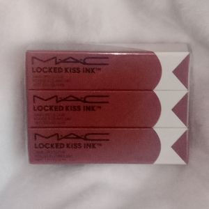 Mac cosmetics locked kiss ink 24 hour lip color. Brand new sealed 3 pack